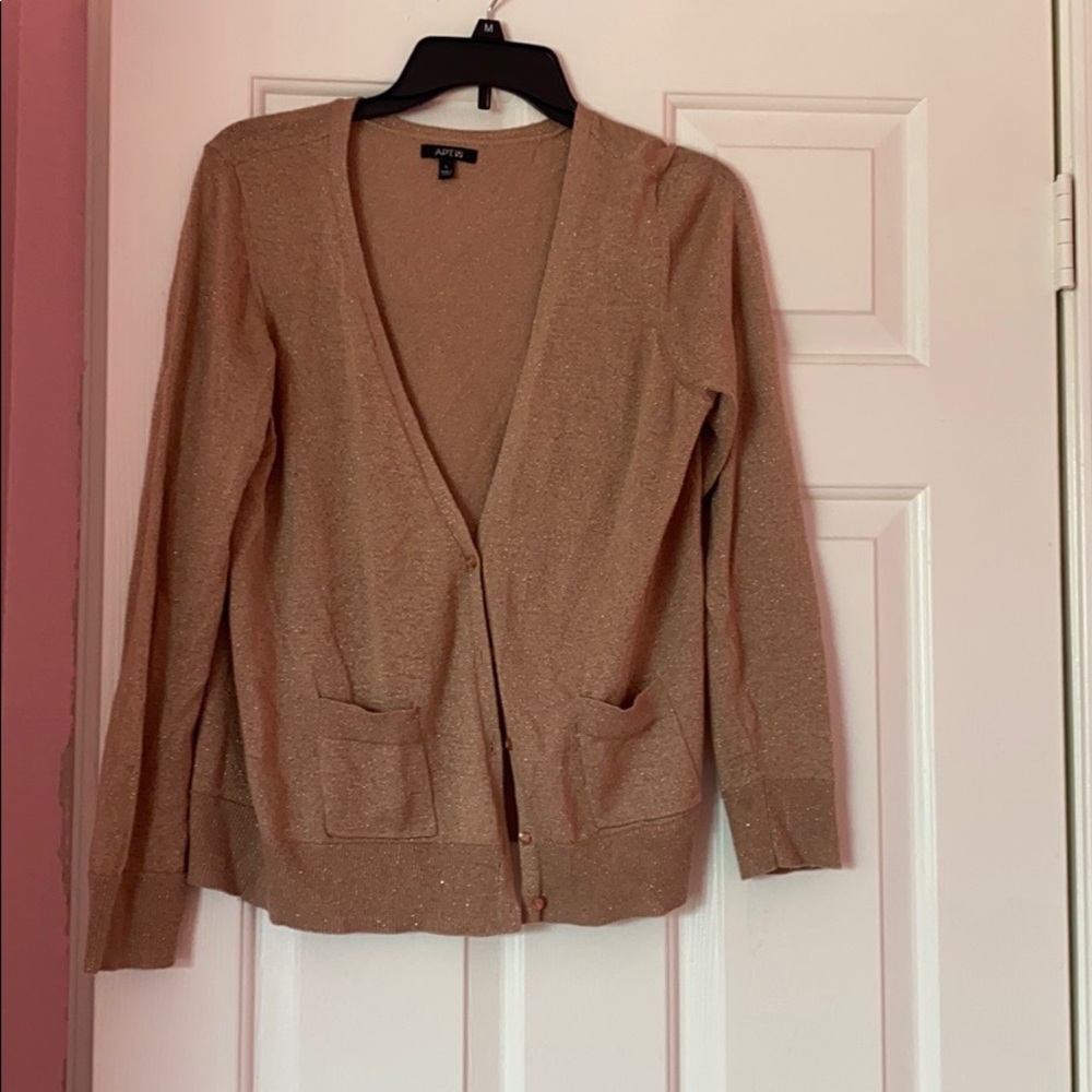 Rose gold cardigan